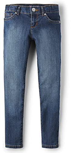 The Children's Place Girls Super Skinny Jeans,Victory Blue Wash Single,12