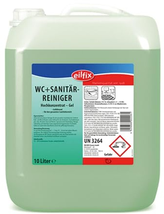 Eilfix WC + Sanitärreiniger grün Konzentrat-Gel, 1 x 10 Liter
