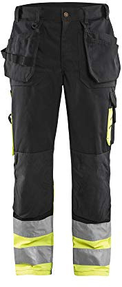 Blakläder Bundhose High Vis Klasse1, 1 Stück, D84, schwarz / gelb, 152918609933D84