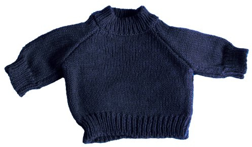 Mumbles Teddy Jumper Accessory With Bow Detail (L) (Navy)