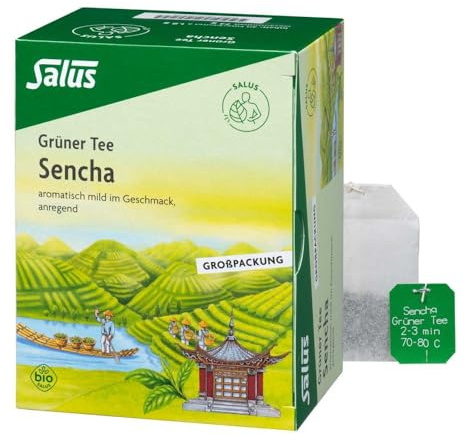 GRÜNER TEE Bio Salus Filterbeutel Grosspackung 40 St