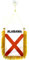 AZ FLAG - Wimpel Alabama - 15x10 cm - Bundesstaat Alabama Mini Flagge 10 x 15 Cm - Auto Pennant Spezielle Auto