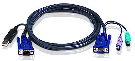Cable kvm ATEN 2L-5502UP VGA-USB-PS2 - 1,80M