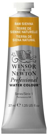 Winsor & Newton Professional Watercolor, 37ml Tube, Raw Sienna