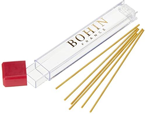 Bohin mécanique Craie Crayon Recharge, Lot de 6, jaune