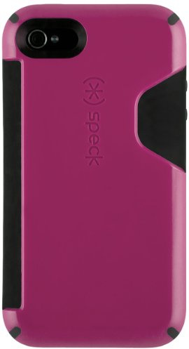 Speck CandyShell Clip-On Case Cover Schutzhülle mit Kartenfach für iPhone 4/4S - Magenta/Schwarz