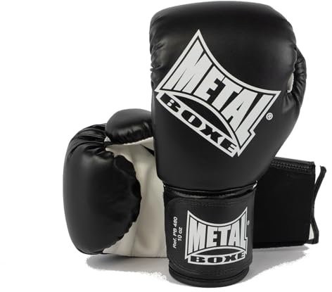 Metal Boxe PB480 Gants de Boxe Noir 8 oz