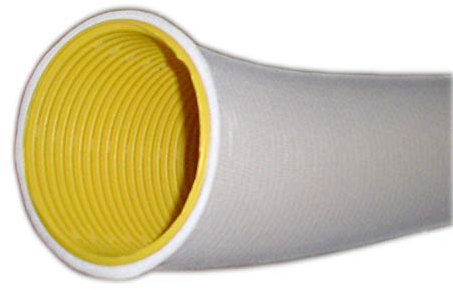 Doubleyou Geovlies & Baustoffe Drainagerohr DN 50 gelocht gelb geschlitzt + 50m Filterschlauch als PROFI SET