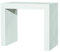 KONTE.DESIGN Consolle allungabile PONZA in legno nobilitato, Bianco, 90x45x75 cm