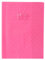 Clairefontaine 72219C - Heftumschlag / Heftschoner / Hefthülle Calligraphe mit Feinkörnung & Diamantmotiven DIN A4 21x29,7 cm, Etikettenhalter, aus PVC blickdicht und strapazierfähig, Rosa, 1 Stück