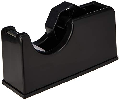 5 Star Tape Dispenser Desk Weighted Non-slip Capacity 25mm Width Black - Ref 920136