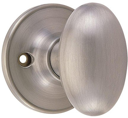Design House Egg Dummy Door Knob, Satin Nickel
