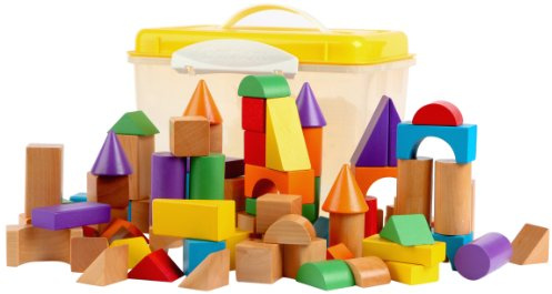 Tidlo Wooden Blocks In A Tub (100 Pieces)