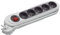 MultIPrise Electrique - Prise Multiple - Bloc MultIPrise - Rallonge Electrique - Debflex 716073 Rallonge MultIPrise - Gamme NOLA - 5 Prises 2P+T 16A avec Interrupteur - Cordon 1.30 m - Anthracite
