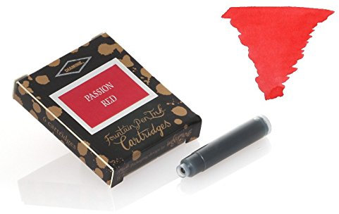 Diamine - Standard Tintenpatronen, Passion Red 6 Stück