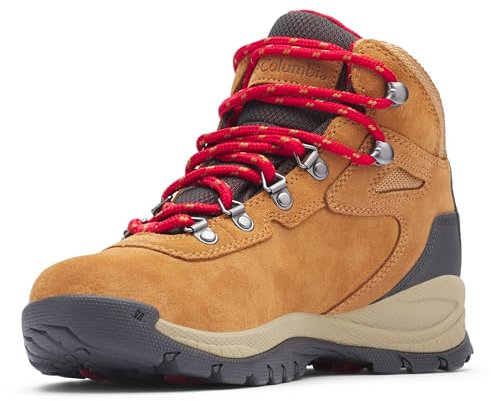 Columbia Newton Ridge Plus WP Amped wasserdichte Wanderstiefel für Damen, Braun (Elk x Mountain Red), 36 EU