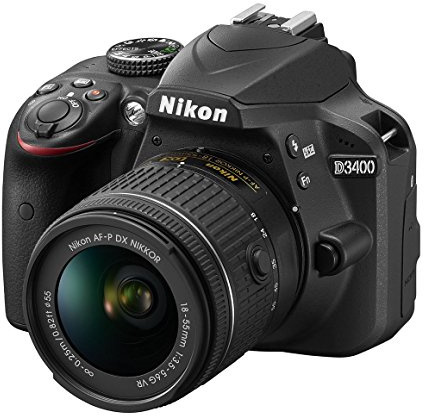 Nikon D3400 Fotocamera Double Zoom Kit, include AF-P DX NIKKOR 18-55 mm e Nikkor AF-P DX 70-300 mm, colore nero
