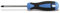 SECOTEC® Kreuzschlitz-Schraubenzieher Kreuzschlitz Schraubendreher Schraubenzieher PZ2 100 mm - ergonomischer Griff - magnetische Klinge
