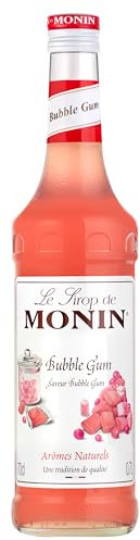 Monin Sirup Bubble Gum (1 x 0,7l) - für kreative Getränke - Cocktails - Desserts und mehr - Echte Vielfalt für Gastronomen und Zuhause