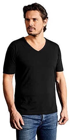 Slim-Fit V-Ausschnitt T-Shirt Plus Size Herren