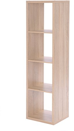 Intertrade 001220 Regalsäule Sams 4, 4 Fächer, 38 x 141 x 33 cm, dekor sonoma eiche