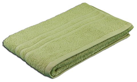 Gözze - Elegantes Handtuch 2er-Set, Sylt, 100% Baumwolle, Dichtes Grundgewebe (440 g/m²), 50 x 100 cm - Limone