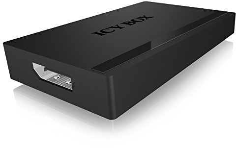 Icy Box IB-AC513 USB 3.0 zu DisplayPort 1.2 Adapter mit 4K Unterstützung bis 3840x2160 / 30 Hz (schwarz)