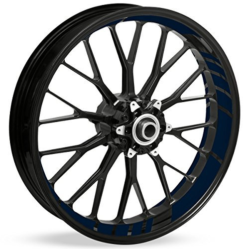 Motoking Felgenbettaufkleber im GP Design - Komplettset für 16 bis 19 - Farbe & Breite wählbar