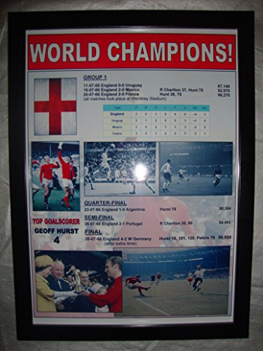 Lilywhite Multimedia England 1966 World Cup winners - 50th anniversary 2016 - framed print