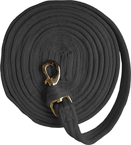 JUMPTEC Longierleine, weich gepolstert, schwarz, Länge ca. 8 m