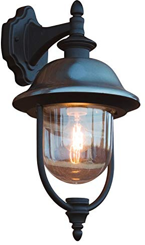 Konstsmide Parma 7240 Wandleuchte (B: 24cm T: 29cm H: 46cm, 1x75W, IP43) rostfreier Edelstahl