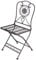 Gartenstuhl Metall Tecla 17921 Metallstuhl Stuhl Garten Vintage Eisen Nostalgie Eisenstuhl Braun Antik