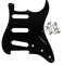 IKN 8-Loch SSS ST Pickguard E-Gitarren-Scratchplate mit Schraube für Vintage Style ST ocaster-Gitarrenteile, 1-lagig schwarz