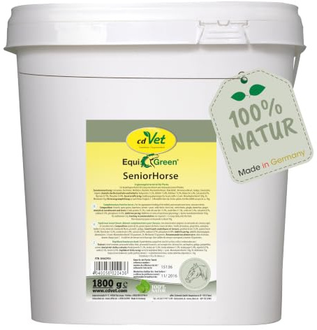 cdVet EquiGreen SeniorHorse 1,8 kg – Revitalizing Nutritional Supplement for Older Horses with Essential Vitamins & Minerals