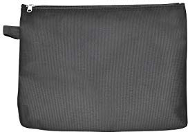 Reissverschluss-Beutel A5, mit Zip, Nylon schwarz, 10 Stück