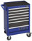 Alyco 192710-Carro movil de 7 cajones ALYPLUS sin Panel 680 x 460 x 1000 mm 65 Kg, Negro, Grande