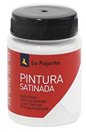 La Pajarita 110122 Pintura para Decoración y DIY, Satinada, 1, Blanco