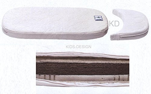 Leander Organic +7 Matratze Bett Baby- und Kinderbett oval + Juniorerweiterung