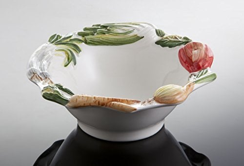 Bassano italienische Keramik runde Gemüse- Salat- Beistellschale 17x6