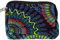 GURU SHOP Portemonnaie `Ethno Schwarz, Unisex - Erwachsene, Baumwolle, 8x12x2 cm