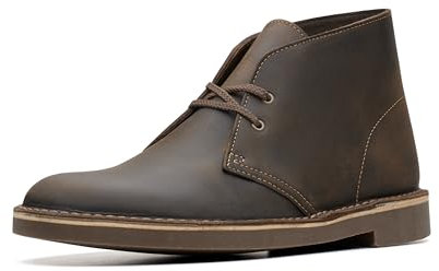 Clarks Bushacre 2 Uomo Marrone Scuro Pelle Stivale da Chukka 49 EU