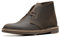 Clarks Bushacre 2 Uomo Marrone Scuro Pelle Stivale da Chukka 49 EU