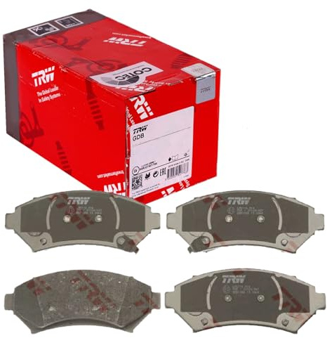 TRW GDB1308 Brake Pad Set of 4 Compatible for Cadillac Seville 1997-2004 Front Axle and Other Vehicles