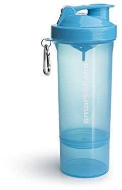 SmartShake 500 ml/18 oz, blau Slim neon, 1er Pack