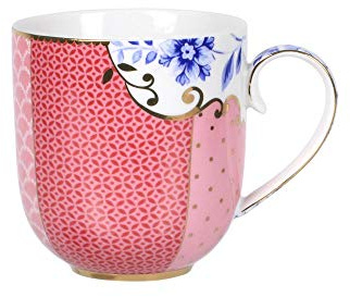 Pip Studio Royal Multi Becher - Rosa, 145 ml, Zylindrisch, Klassiker, Wiederverwendbar, Heißgetränke, Zuhause, Nachmittagstee, High Tea