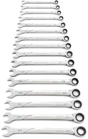GearWrench 86427 120XP Universal Spline XL Ratcheting Combination Wrench Set, 16 Pc.