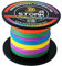 Stork HDx8, 8-Fach geflochtene premium Angelschnur 600m (Multicolor, 20 lbs / 9.1 kg / 0.18 mm)