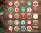 stylebutton® 24 Adventskalender Buttons: Bunte, nummerierte Anstecker Xmas 2 zum selber Basteln von DIY-Weihnachts-Kalendern und zum Dekorieren