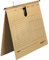 Faxland 25x Hängehefter m. Heftung A4, Naturbraun, Chamois, mit Sichtreiter, Organisationsaufdruck, Hängemappe Abheftung