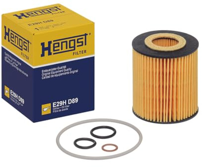 HENGST - Ölfilter E29H D89 - Öl-Filtereinsatz für KFZ | Hochwertiger Motorölfilter für KFZ mit Otto- oder Dieselmotor - Robuster Ölfilter mit hoher Schmutzaufnahmefähigkeit